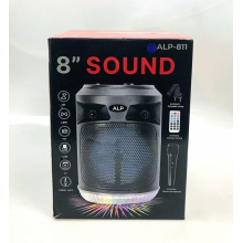 ALP-811 8 Inch Custom Logo Portable 8 Inch Subwoofer Woofer Sound Home Wireless Speaker With LED Light
